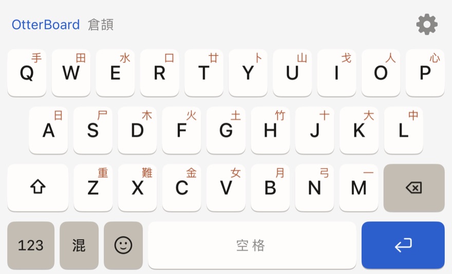預設主題鍵盤